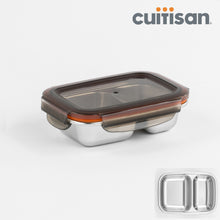 Load image into Gallery viewer, Partition Stainless Microwave-safe Lunch Box - Rectangle No. 3 (700ml)