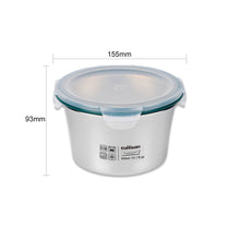 Load image into Gallery viewer, Simple Stainless Microwave-safe Lunch Box - Round 920ml