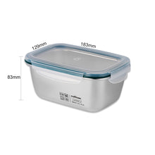 Load image into Gallery viewer, Simple Stainless Microwave-safe Lunch Box - Rectangle 980ml