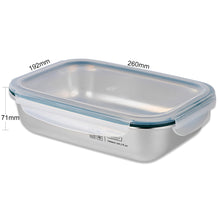Load image into Gallery viewer, Simple Stainless Microwave-safe Lunch Box - Rectangle 1900ml