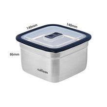 Load image into Gallery viewer, Square Stainless Microwave-safe Lunch Box 1600ml