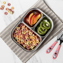 Load image into Gallery viewer, Baby 3-Compartment Food Tray - 750ml BLUE