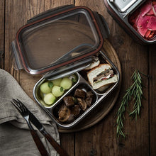 Load image into Gallery viewer, Partition Stainless Microwave-safe Lunch Box - Rectangle No. 3 (700ml)