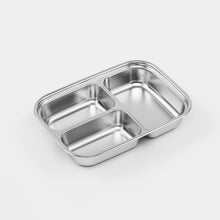 Load image into Gallery viewer, Partition Stainless Microwave-safe Lunch Box - Rectangle No. 4-1 (900ml)