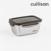 Load image into Gallery viewer, Flora Stainless Microwave-safe Lunch Box - Rectangle 980ml