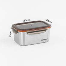 Load image into Gallery viewer, Signature Stainless Microwave-safe Lunch Box - Rectangle 1010ml