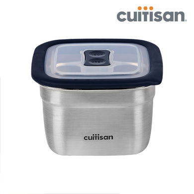 Square Stainless Microwave-safe Lunch Box 530ml