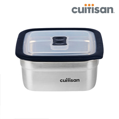 Square Stainless Microwave-safe Lunch Box 750ml
