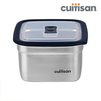 Square Stainless Microwave-safe Lunch Box 1000ml