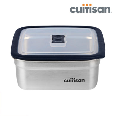Square Stainless Microwave-safe Lunch Box 1200ml