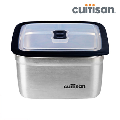 Square Stainless Microwave-safe Lunch Box 1600ml