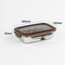 Load image into Gallery viewer, Partition Stainless Microwave-safe Lunch Box - Rectangle No. 4 (1000ml)