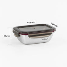 Load image into Gallery viewer, Flora Stainless Microwave-safe Lunch Box - Rectangle 300ml