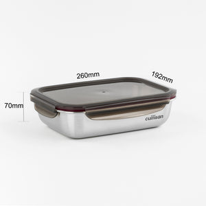 Flora Stainless Microwave-safe Lunch Box - Rectangle 1900ml