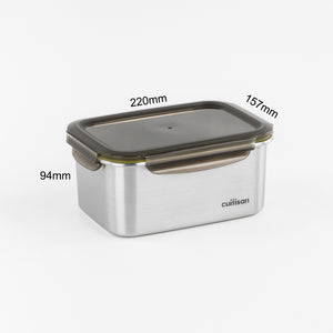 Signature Stainless Microwave-safe Lunch Box - Rectangle 2100ml