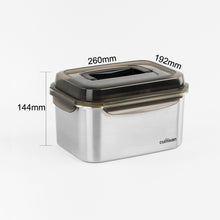 Load image into Gallery viewer, Signature Stainless Microwave-safe Lunch Box - Rectangle with Handle 4000ml